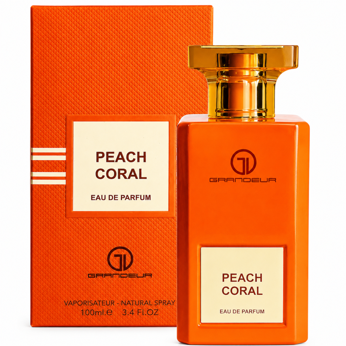 Grandeur Peach Coral Parfum Arabesc Unisex 100ml - imagine 2